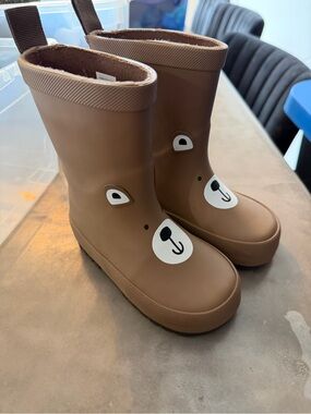 Baby Brown Bear Rain Boots